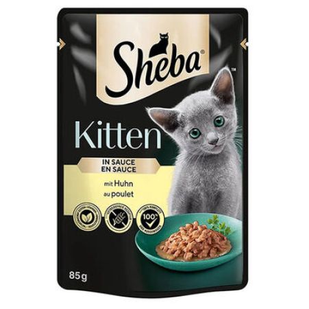 Sheba Kitten Chicken Pouch Gravy Soslu Tavuk Etli Yavru Kedi Yaş Maması 85 Gr