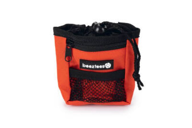 Beeztees Köpek Ödül ve Dışkı Toplama Poşeti Taşıma Bel Çantası, Kırmızı, 8x14x10cm