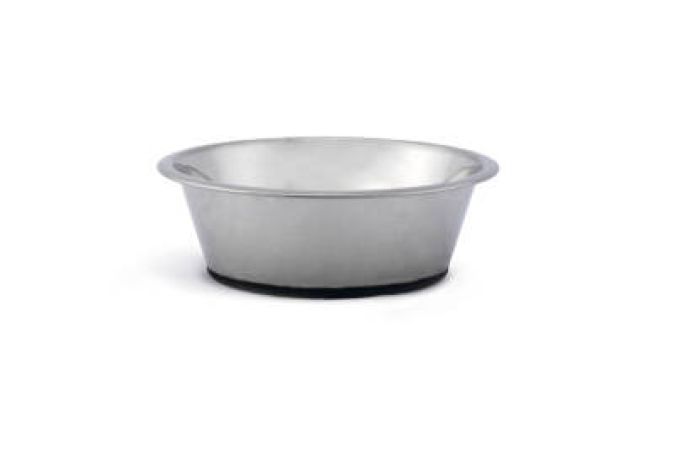 Beeztees Köpek Mama Su Kabı, Kaymaz Tabanlı, Paslanmaz Çelik, 25cm, 2,7L