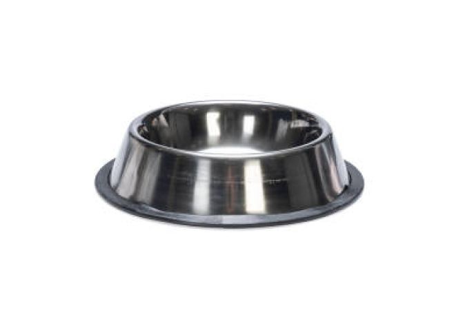 Beeztees Köpek Mama Su Kabı, Paslanmaz Çelik, Kaymaz, 16,5cm, 450ml