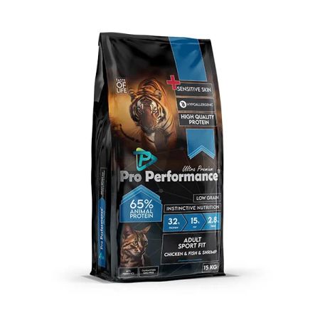 Pro Performance Ultra Premium Kızlıcıklı Tavuklu Karidesli ve Somonlu Yetişkin Kedi Maması 15 Kg