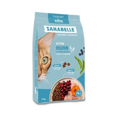 Sanabelle Life Kitten Tavuklu & Kızılcıklı Kuru Kedi Maması 8 kg