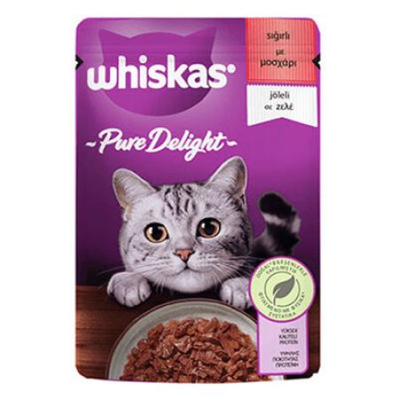 Whiskas Pouch Pure Delight Sığır Etli Kedi Yaş Maması 85 Gr