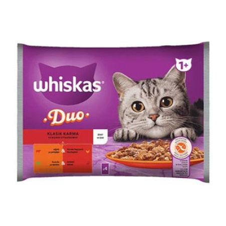 Whiskas Duo Klasik Karma Lezzetler Kedi Yaş Maması 4 Adet x 85 Gr