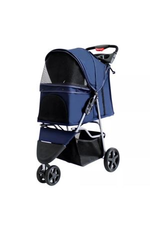 Zampa TriBoro Kedi ve Köpek Arabası Lacivert 45x80x90 Cm