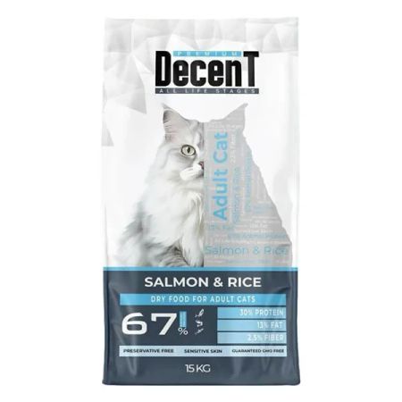 Decent Somonlu Yetişkin Kedi Maması 15 Kg