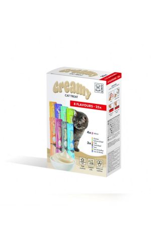 M Pets 8 Lezzet Karışık Kedi Creamy 25x15gr