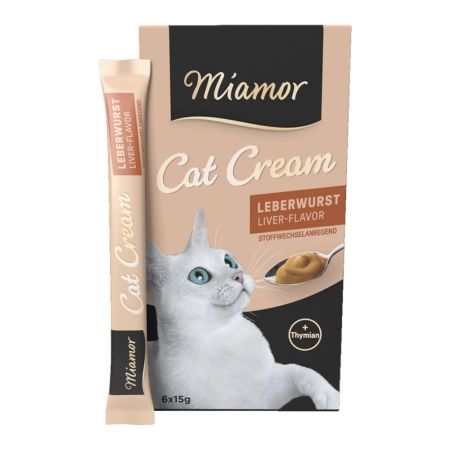 Miamor Cream Ciğerli Krema Kedi Ödül Maması 6 x 15 gr