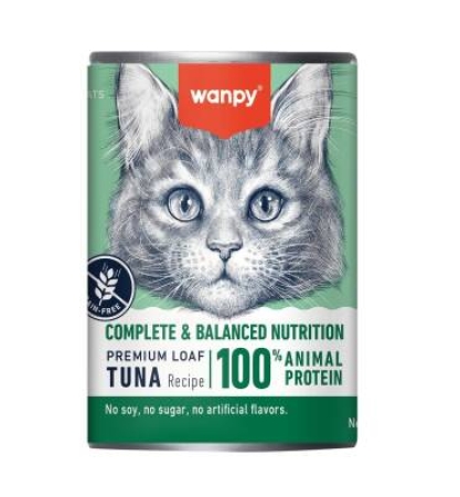 Wanpy Ton Balıklı Tahılsız Yetişkin Kedi Konservesi 375 gr