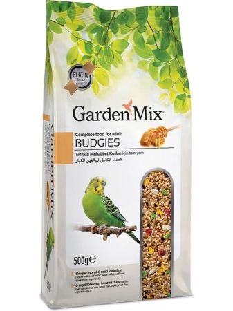 Gardenmix Muhabbet Kuş Yemi Platin Ballı Tanecikli 500 Gr