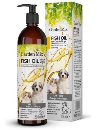 Gardenmix Kedi ve Köpek Somon Yağı 200 ml