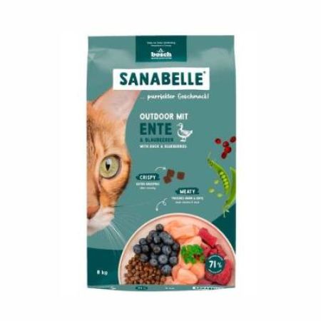 Sanabelle Outdoor Ördekli Yetişkin Kedi Maması 8 kg