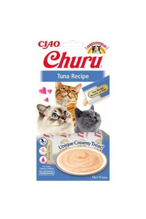 İnaba Churu Cream Ton Balıklı Kedi Kreması 4x14 gr