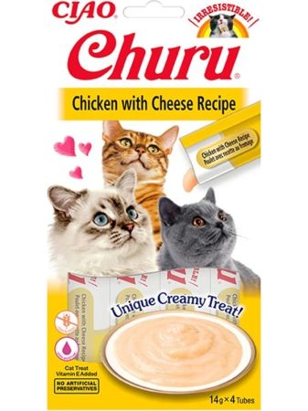 İnaba Ciao Churu Cream Tavuklu ve Peynirli Ödül Kreması 4x14 gr