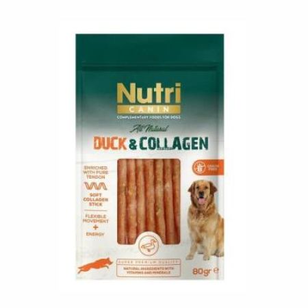 Nutri Canin Collagen Ördek Etli Yumuşak Çubuk Köpek Ödülü 80 gr