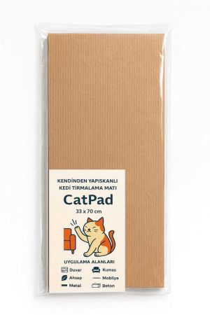 KENDİNDEN YAPIŞKANLI KEDİ TIRMALAMA MATI 33*70 (CATPAD)