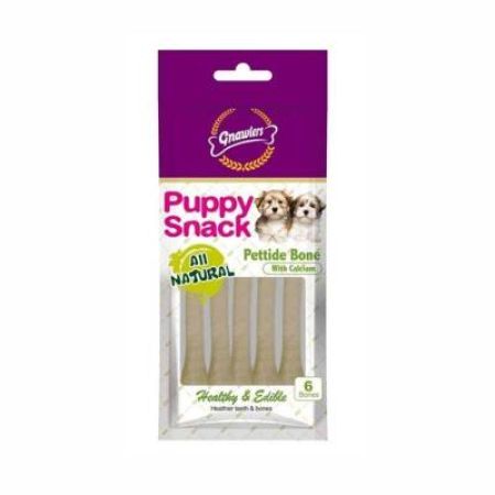 Gnawlers Kalsiyumlu Sütlü Yavru Köpek Ödül Kemiği 6'lı 40 gr