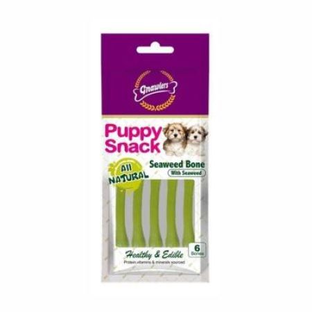 Gnawlers Seaweed Bone Deniz Yosunlu Yavru Köpek Ödül Kemiği 6'lı 40 gr