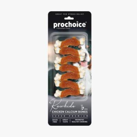 Prochoice Rawhide Tavuklu Kalsiyum Bones  Köpek Çiğneme Kemiği 7 Adet