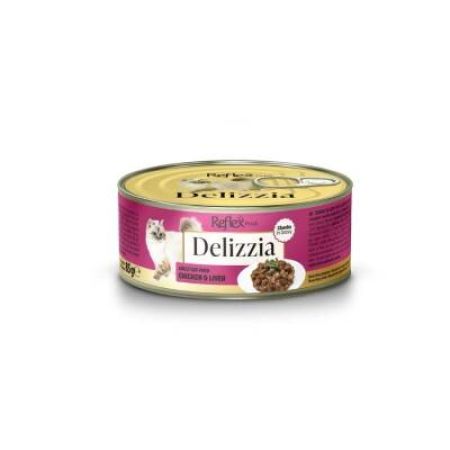 Reflex Plus Delizzia Sos İçinde Parça Etli Tavuklu Yetişkin Kedi Konservesi 85 gr