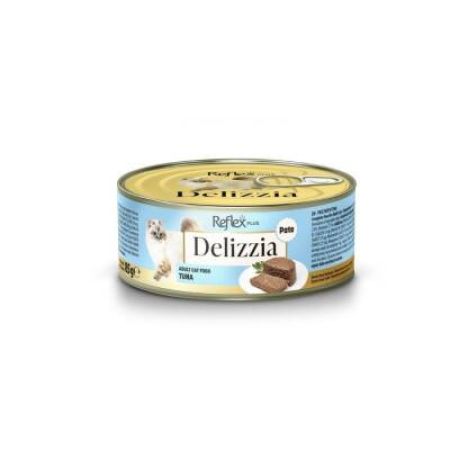 Reflex Plus Delizzia Kıyılmış Ton Balıklı Yetişkin Kedi Konservesi 85 gr