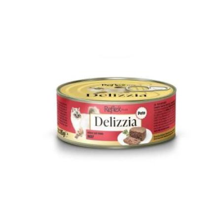 Reflex Plus Delizzia Kıyılmış Dana Etli Yetişkin Kedi Konservesi 85 gr
