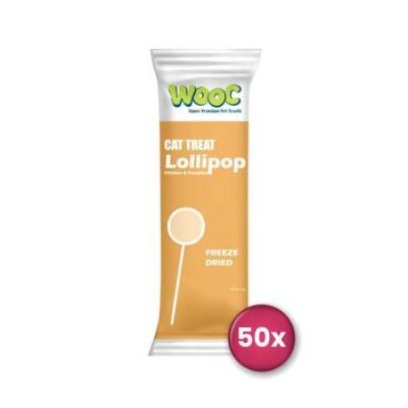 Wooc Tavuk ve Bal Kabaklı Lollipop Kedi Ödül Maması 50'li