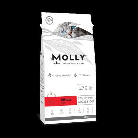Molly Hipoalerjenik Düşük Tahıllı Kuzu Etli Yavru Kedi Maması 2 kg