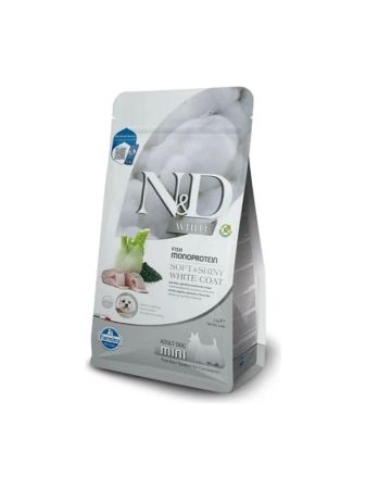 N&D White Spirulina Küçük Irk Beyaz Yetişkin Köpek Maması 2 Kg