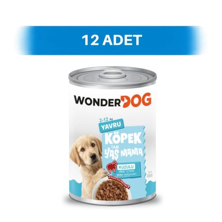 WonderDog Kuzulu Yavru Köpek Konservesi 12 x 400 gr