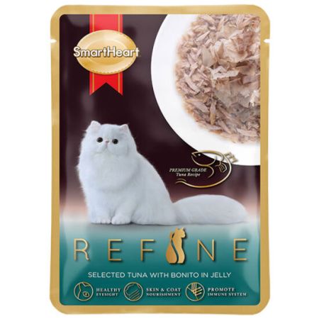 Smart Refine Pouch Jöle Seçilmiş Ton Balıklı ve Palamut Kedi Yaş Maması 70 Gr