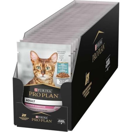 Pro Plan Pouch Delicate Sos İçinde Okyanus Balıklı Kedi Yaş Maması 85 Gr x 26 Adet