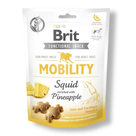 Brit Care Mobility Glutensiz Ananas ve Kalamarlı Kemik Gelişimi için Köpek Ödül Maması 150 gr