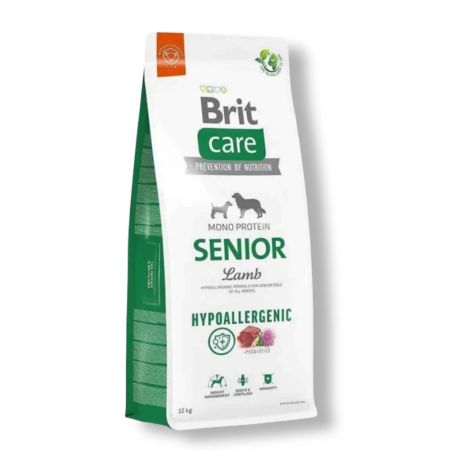 Brit Care Hipoalerjenik Kuzulu ve Pirinçli Yaşlı Köpek Maması 12 kg