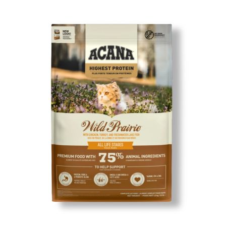 Acana Wild Prairie Tavuklu ve Balıklı Tahılsız Kedi Maması 4,5 Kg