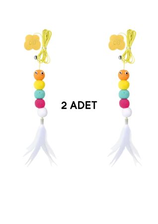 Kapıya Yapışan Tırtıl Olta Kedi Oyuncağı 2 ADET