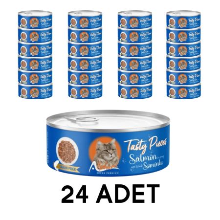 Alpha Pet Yetişkin Kedi Soslu Gourmet Somonlu 85 gr x 24 Adet