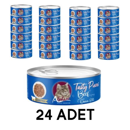 Alpha Pet Yetişkin Kedi Soslu Gourmet Biftekli 85 gr