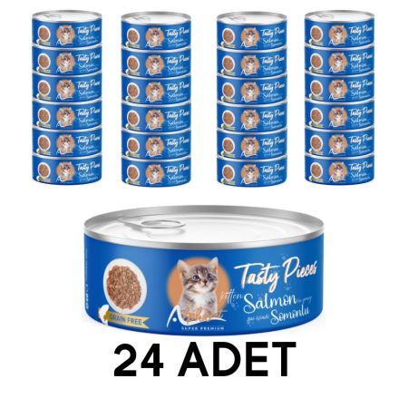 Alpha Pet Yavru Kedi Soslu Gourmet Somonlu 85 gr