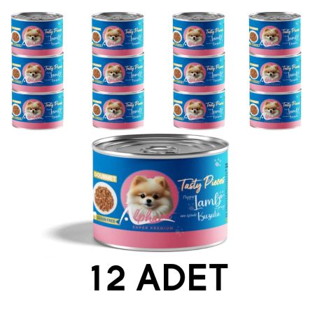 Alpha Pet Yavru Köpek Soslu Gourmet Kuzulu 200 grx12 Adet