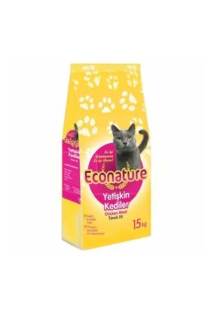 Econature Yetişkin Tavuklu Kedi Maması 15 kg