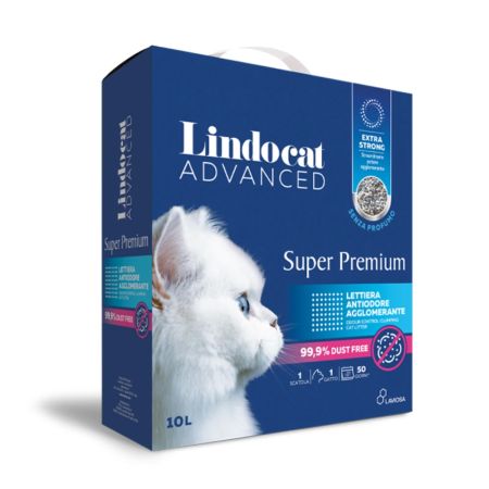 Lindocat Advanced Super Premium Kokusuz Extra Topaklanan Bentonit Kedi Kumu 10 lt