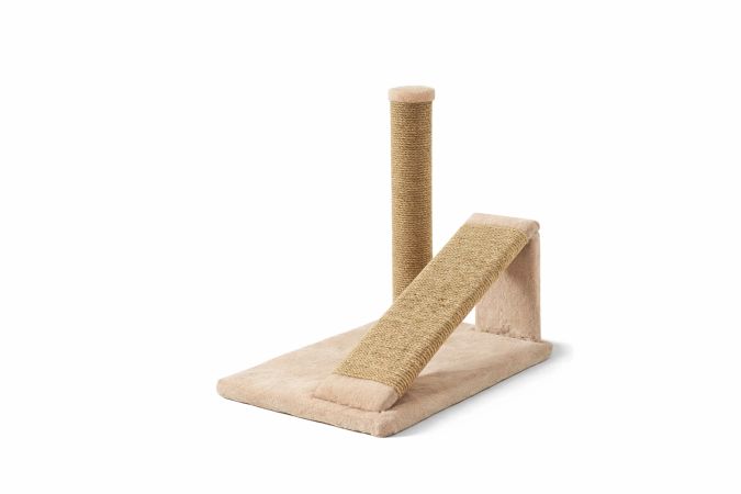 Woolart Rico Kedi Tırmalama Tahtası Merdivenli Bej