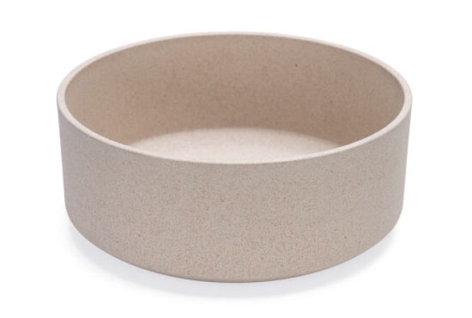 Beeztees DBL Köpek Mama Su Kabı, Bambu, Bej, 21cm, 1430ml