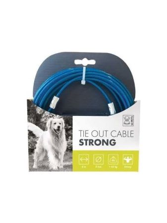 M-Pets Strong Bahçe Bağlama Halatı 6 Metre Mavi