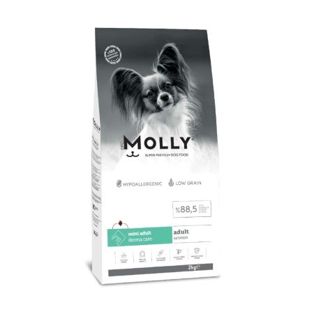 Molly Hipoalerjenik Somonlu Küçük Irk Yetişkin Köpek Maması 2 kg