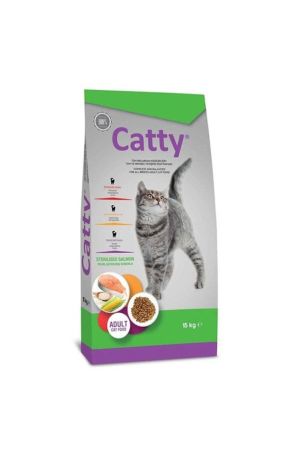 Catty Somonlu Kısırlaştırılmış Yetişkin Kedi Maması 15 kg