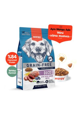 Wanpy Tahılsız Ördekli Yetişkin Köpek Maması 1,5 kg