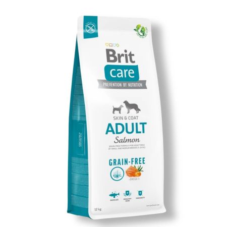 Brit Care Skin & Coat Somonlu Orta Irk Tahılsız Yetişkin Köpek Maması 12 kg