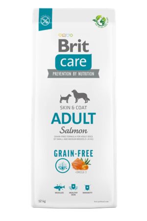 Brit Skin & Coat Tahılsız Somonlu Orta Irk Yetişkin Köpek Maması 12 kg